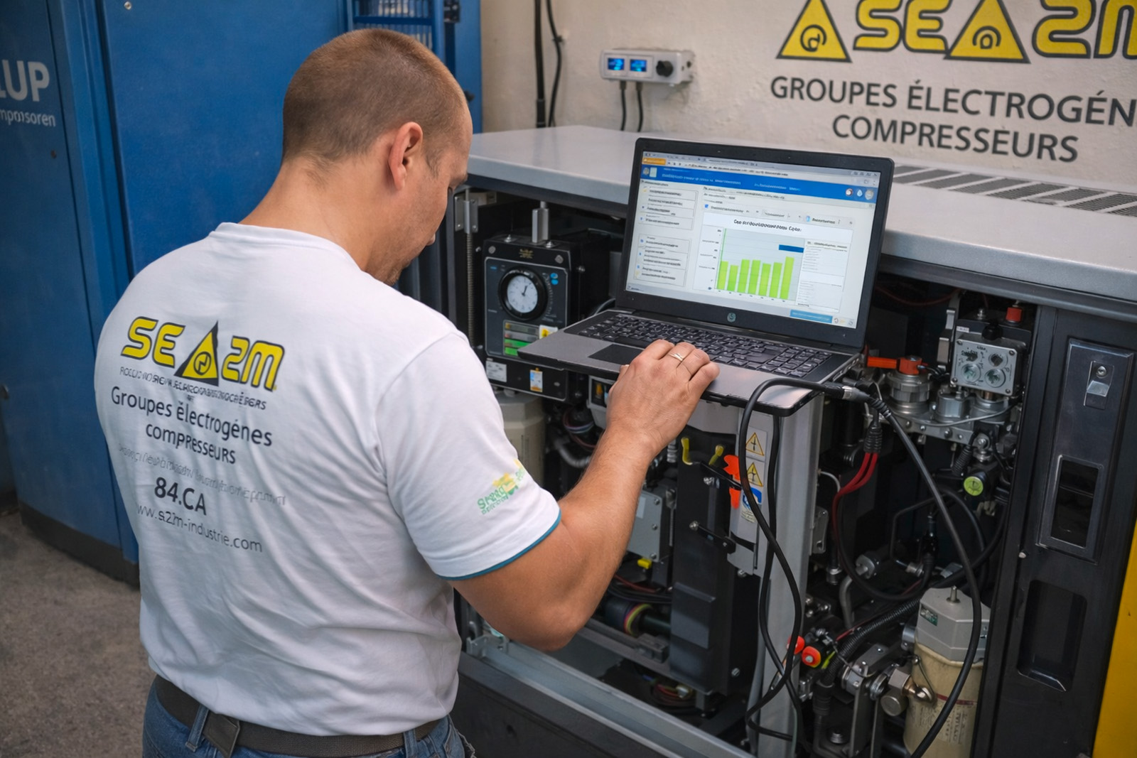 21 SE2M Industrie maintenance groupe électrogène compresseur PH